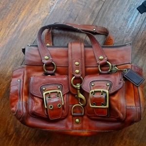 Authentic Brown leather Coach Legacy bag